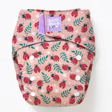 Bambino Mio - Revolutionäre wiederverwendbare Windel - AIO (One Size) - Lady Bug - Klettverschlüsse für schnelles Wickeln