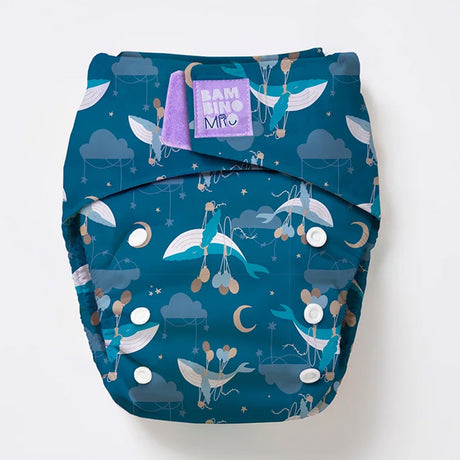 Bambino Mio - Revolutionäre wiederverwendbare Windel - AIO (One Size) - Sail Away - Klettverschlüsse für schnelles Wickeln