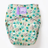 Bambino Mio - Revolutionäre wiederverwendbare Windel - AIO (One Size) - Swinging Sloth - Klettverschlüsse für schnelles Wickeln