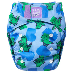 Bambino Mio - Revolutionäre wiederverwendbare Windel - AIO (One Size) - Schnapp - Stark gegen Lecks. Sie haben doppelte Gummizüge an den Beinen und eine Innentasche, die das Entweichen von Pipi und Kacka verhindert.