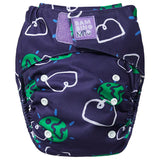 Bambino Mio - Revolutionäre wiederverwendbare Windel - AIO (One Size) - Wow - Stark gegen Lecks. Sie haben doppelte Gummizüge an den Beinen und eine Innentasche, die das Entweichen von Pipi und Kacka verhindert.