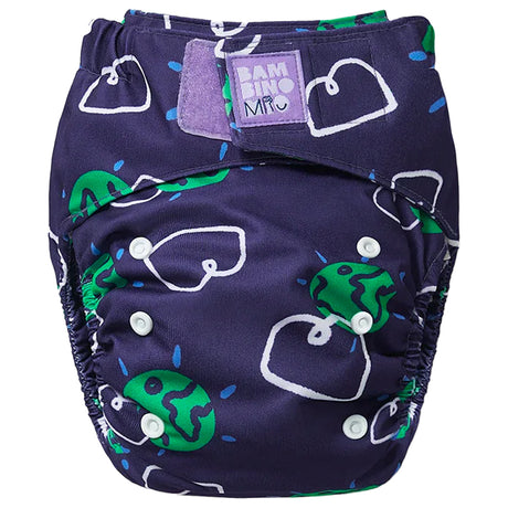 Bambino Mio - Revolutionäre wiederverwendbare Windel - AIO (One Size) - Wow - Stark gegen Lecks. Sie haben doppelte Gummizüge an den Beinen und eine Innentasche, die das Entweichen von Pipi und Kacka verhindert.