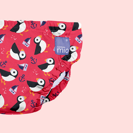 Bambino Mio - waschbare Schwimmwindel - Puffin Parade (S-XL)