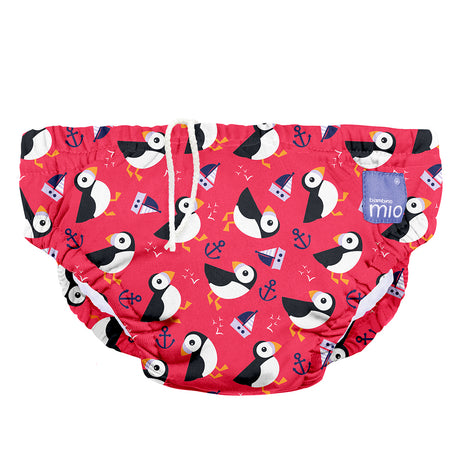 Bambino Mio - wiederverwendbare Schwimmwindeln - Puffin Parade (Größe S-XL) - Vertrauen Sie der begehrten Bambino Mio Schwimmwindel. Diese gibt vor allem Ihnen als Eltern ein gutes Gefühl bei den ersten Schwimmversuchen Ihres Schatzes.