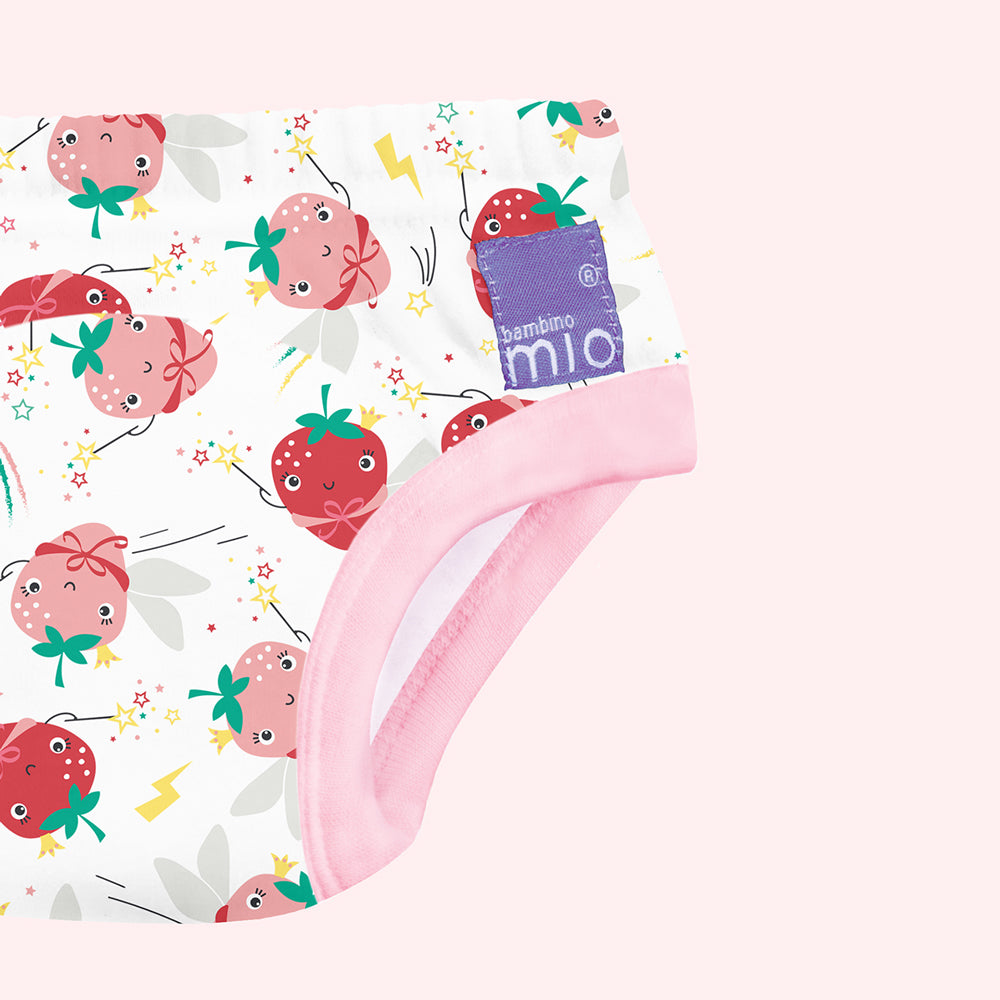 Bambino Mio - revolutionary Trainers (Baumwoll-Höschen) X-Naht - Super Strawberry - Töpfchenhose, Windelfrei, Toilettentraining