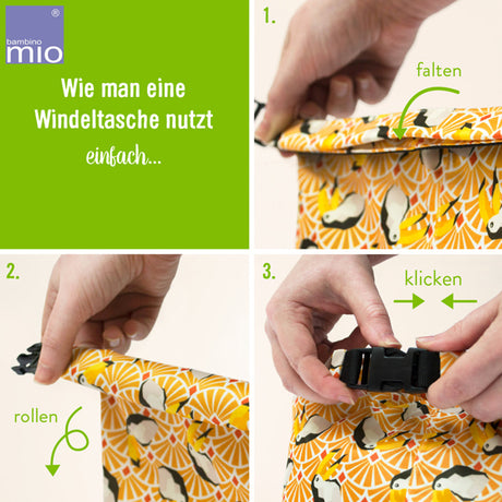 Bambino Mio - Wetbag / Nasstasche - Roll/Klickverschluss  (ca. 20 x 33cm)