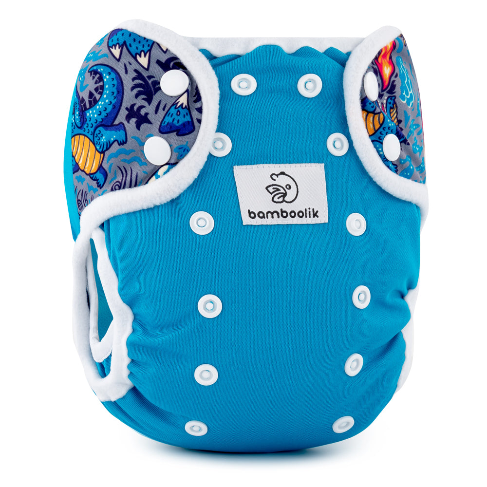 Bamboolik - DUO Überhosen - One Size (4-15 kg) - doppelte Beinbündchen - Druckverschluss