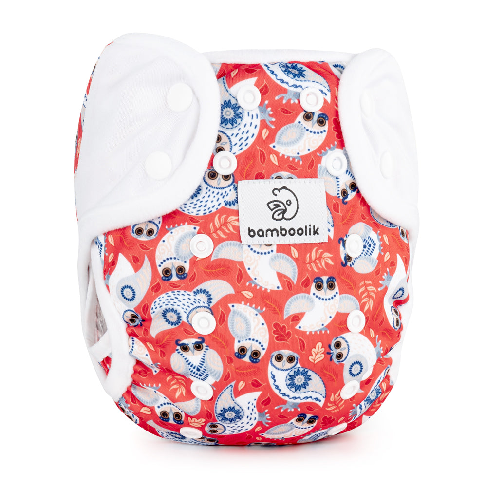 Bamboolik - DUO Überhosen - One Size (4-15 kg) - doppelte Beinbündchen - Druckverschluss