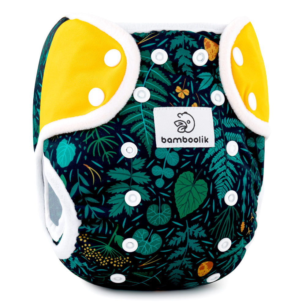 Bamboolik - DUO Überhosen - One Size (4-15 kg) - doppelte Beinbündchen - Druckverschluss