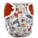 Bamboolik - DUO Überhosen - One Size (4-15 kg) - doppelte Beinbündchen - Druckverschluss
