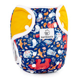 Bamboolik - DUO Überhosen - One Size (4-15 kg) - doppelte Beinbündchen - Druckverschluss