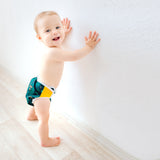 Bamboolik - DUO Überhosen - One Size (4-15 kg) - doppelte Beinbündchen - Klettverschluss