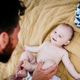 Bamboolik - DUO Überhosen - Newborn (2-6 kg) - doppelte Beinbündchen - Klettverschluss