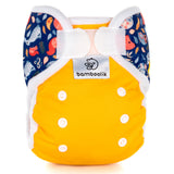Bamboolik - DUO Überhosen - Newborn (2-6 kg) - doppelte Beinbündchen - Klettverschluss