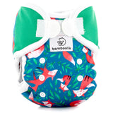 Bamboolik - DUO Überhosen - Newborn (2-6 kg) - doppelte Beinbündchen - Klettverschluss