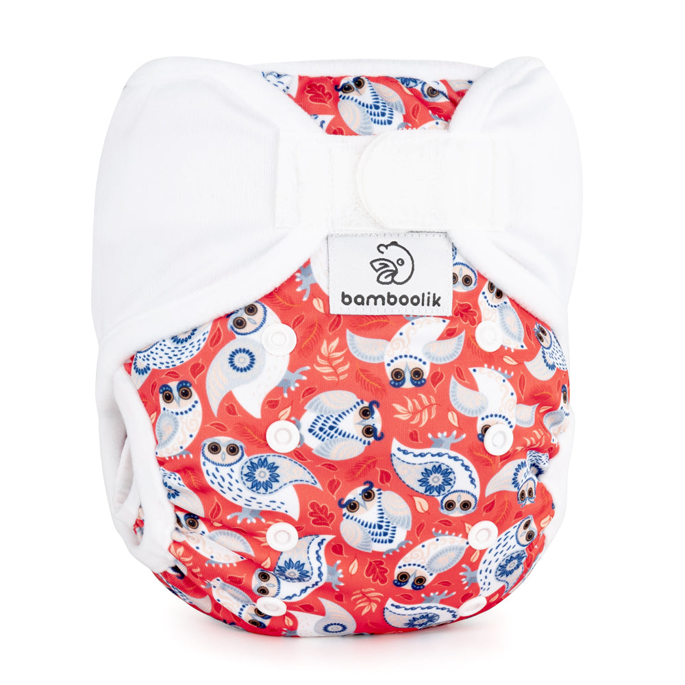 Bamboolik - DUO Überhosen - One Size (4-15 kg) - doppelte Beinbündchen - Klettverschluss