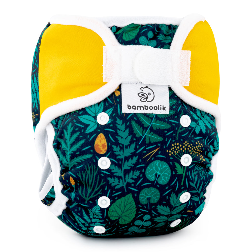 Bamboolik - DUO Überhosen - One Size (4-15 kg) - doppelte Beinbündchen - Klettverschluss