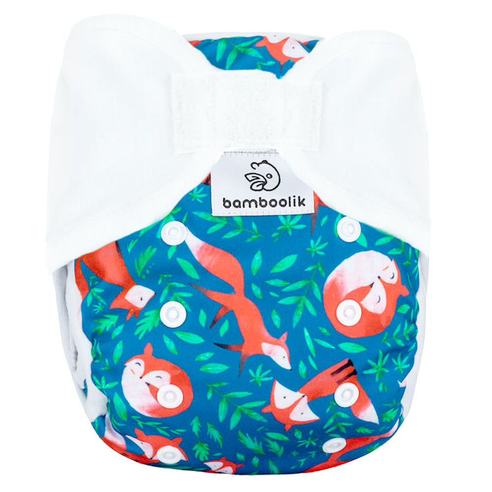 Bamboolik - DUO Überhosen - One Size (4-15 kg) - doppelte Beinbündchen - Klettverschluss