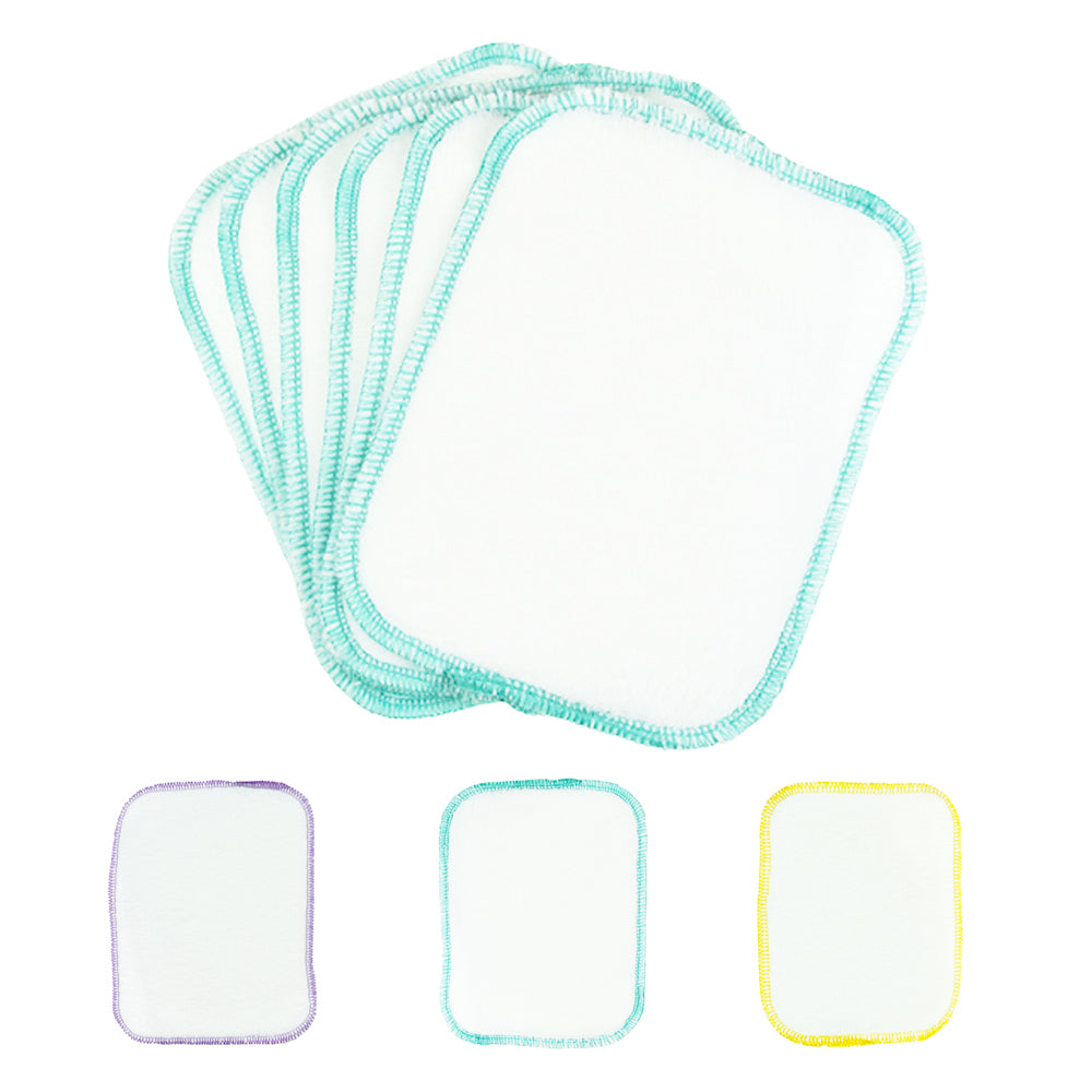 BilliesBox - Waschbare Tücher (Waschlappen) - Feuchttücher- 15x13cm - (6 Stück)