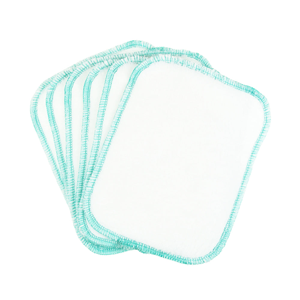 BilliesBox - Waschbare Tücher (Waschlappen) - als Feuchttücher nutzbar - 15x13cm - (6 Stück)