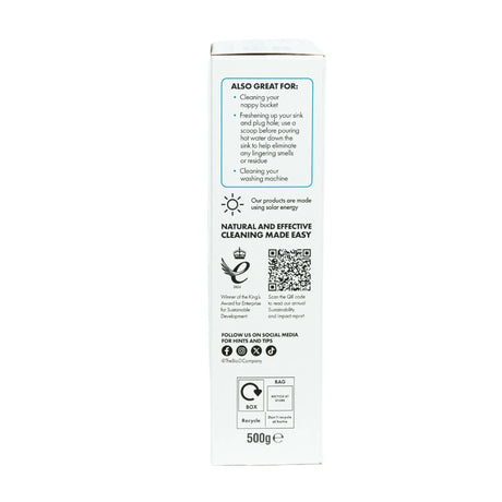 Bio-D - Nappy Fresh 500 g - Hygienepulver für Stoffwindeln & Kindertextilien