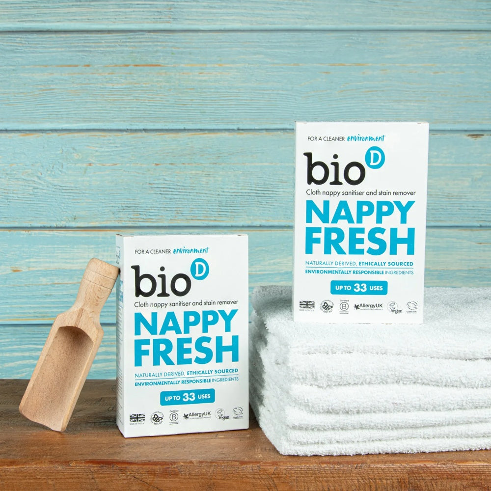 Bio-D - Nappy Fresh 500 g - Hygienepulver für Stoffwindeln & Kindertextilien