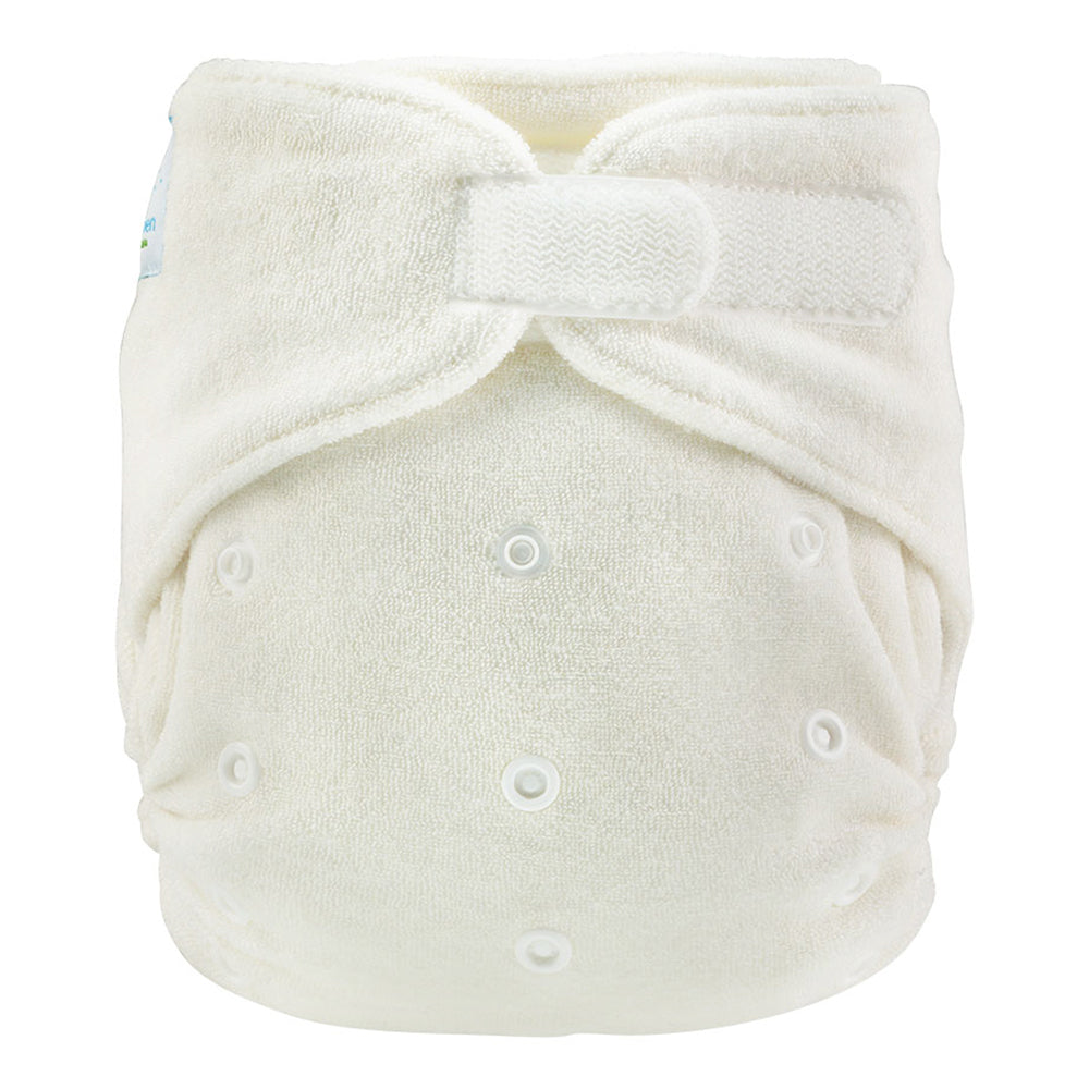 Blümchen - Bambus One Size - Nachtwindel Druckknopf oder Klettverschluss - (3-16kg) - schnell trocknend durch Taschenfunktion