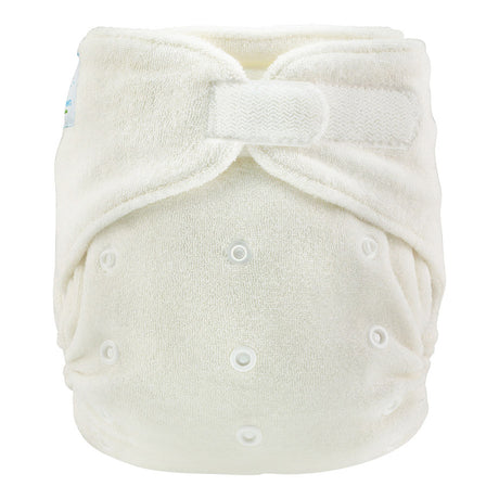 Blümchen - Bambus One Size - Nachtwindel Druckknopf oder Klettverschluss - (3-16kg) - schnell trocknend durch Taschenfunktion