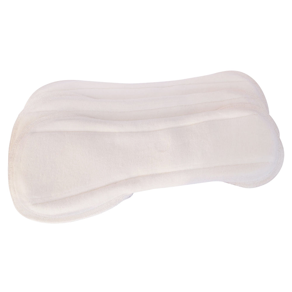 Blümchen - auslaufsichere Slip-Einlage (Menstruations-Binde) - Floral (Rosa) Bio-Baumwolle - 3 Stück