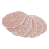 Blümchen - waschbare Stilleinlagen - Bio-Baumwolle (6 Stück) - Floral Rosenholz