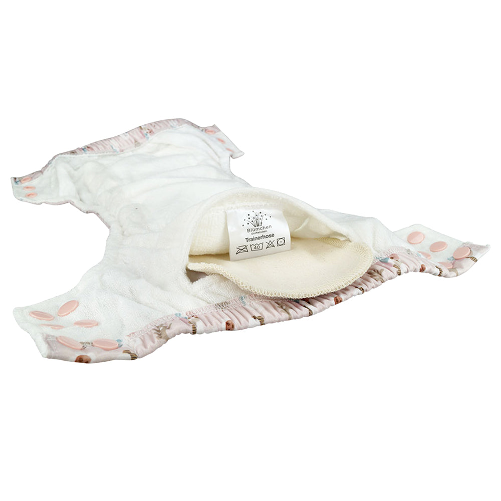 Blümchen - Pocket-Trainerhöschen - Bambus (3-5 Jahre) - recycled Polyester