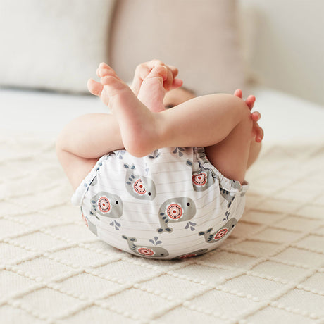 Blümchen - Eco Shell Überhose (2in1) - Klettverschluss - One Size (3-16 kg)