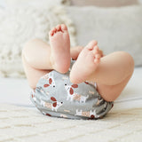 Blümchen - Eco Shell Überhose (2in1) - Druckverschluss - One Size (3-16 kg)