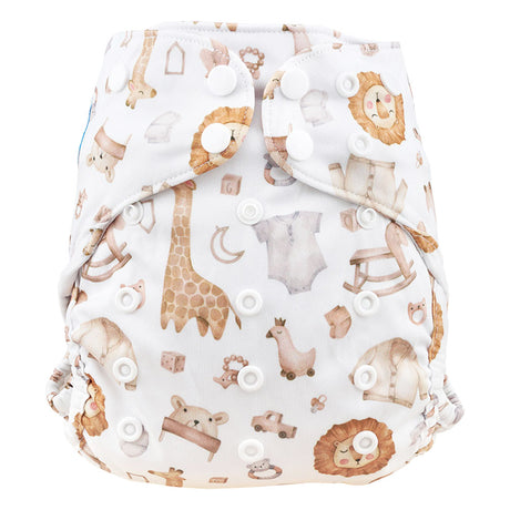 Blümchen - Eco Shell Überhose (2in1) - Druckverschluss - One Size (3-16 kg)