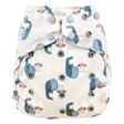 Blümchen - Eco Shell - Überhose 2in1 - Druckverschluss - One Size