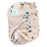 Blümchen - Eco Shell Überhose (2in1) - Druckverschluss - One Size (3-16 kg)