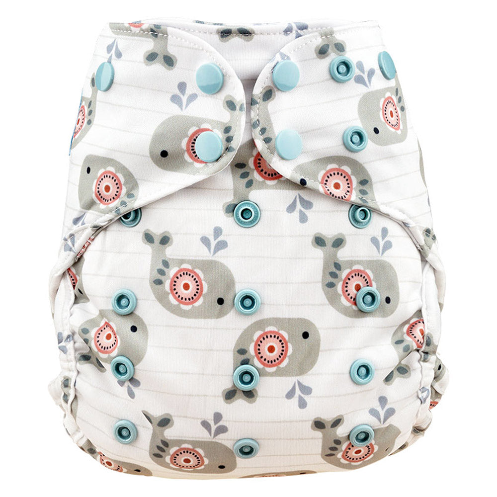 Blümchen - Eco Shell Überhose (2in1) - Druckverschluss - One Size (3-16 kg)