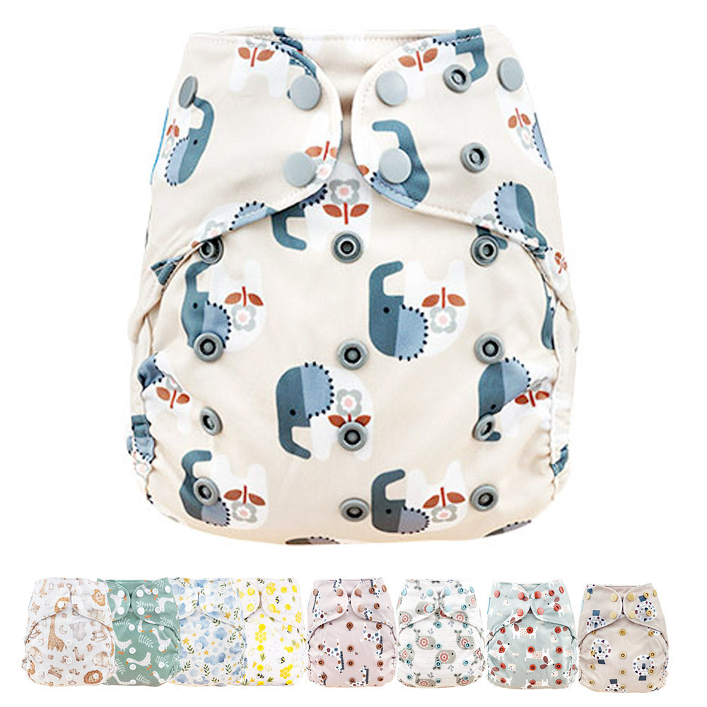 Blümchen - Eco Shell - Überhose 2in1 - Druckverschluss - One Size