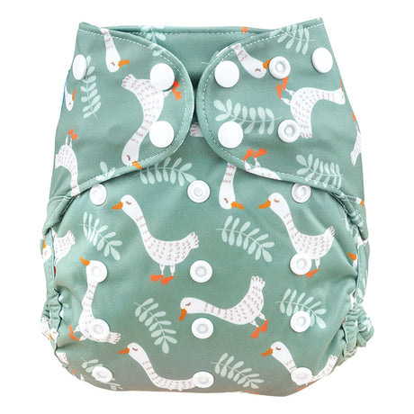 Blümchen - Eco Shell Überhose (2in1) - Druckverschluss - One Size (3-16 kg)