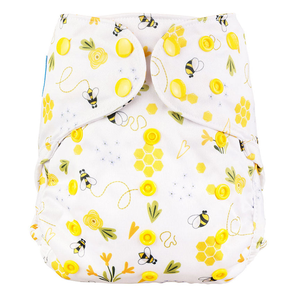 Blümchen - Eco Shell Überhose (2in1) - Druckverschluss - One Size (3-16 kg)