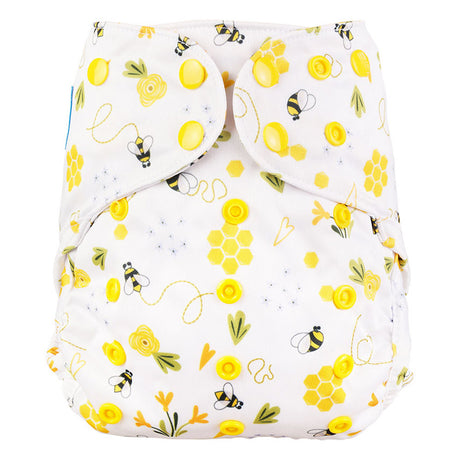 Blümchen - Eco Shell Überhose (2in1) - Druckverschluss - One Size (3-16 kg)