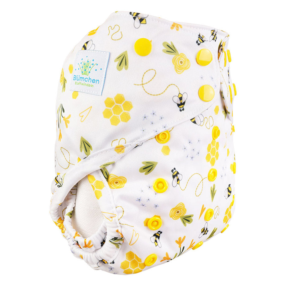 Blümchen - Eco Shell Überhose (2in1) - Druckverschluss - One Size (3-16 kg)