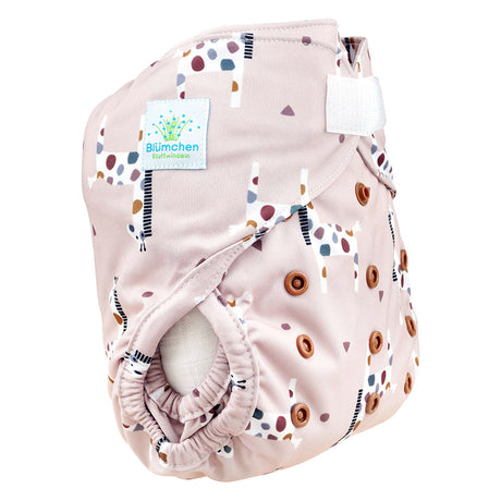 Blümchen - Eco Shell Überhose (2in1) - Klettverschluss - One Size (3-16 kg)