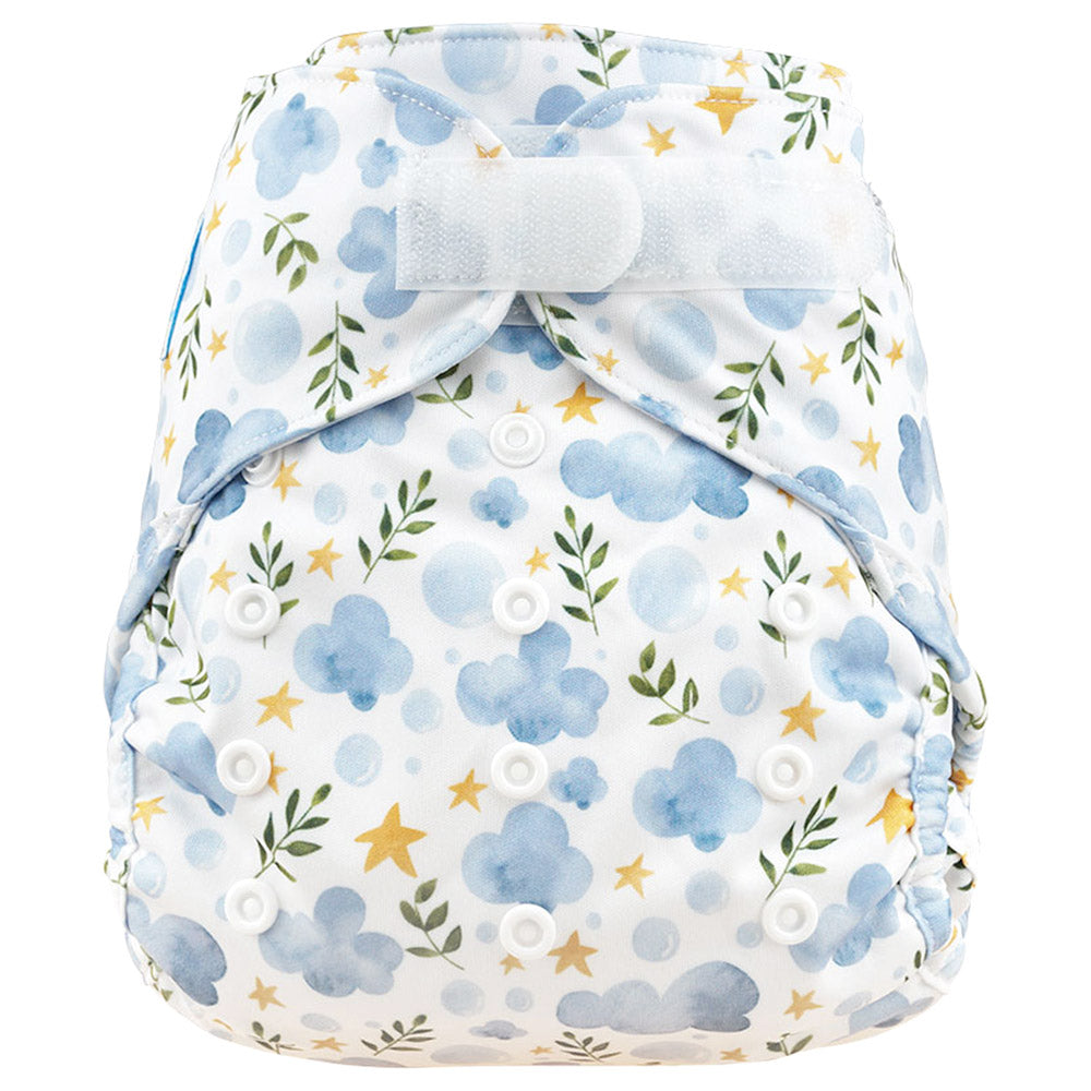 Blümchen - Eco Shell Überhose (2in1) - Klettverschluss - One Size (3-16 kg)