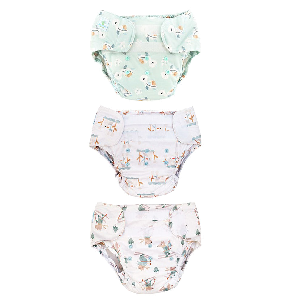 Blümchen - Eco Shell Überhose (2in1) - Klettverschluss - XL (8–25 kg) - hohe Saugkraft & OEKO-TEX® zertifiziert