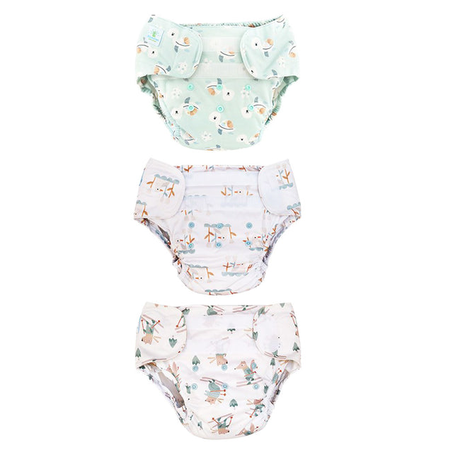 Blümchen - Eco Shell Überhose (2in1) - Klettverschluss - XL (8–25 kg) - hohe Saugkraft & OEKO-TEX® zertifiziert