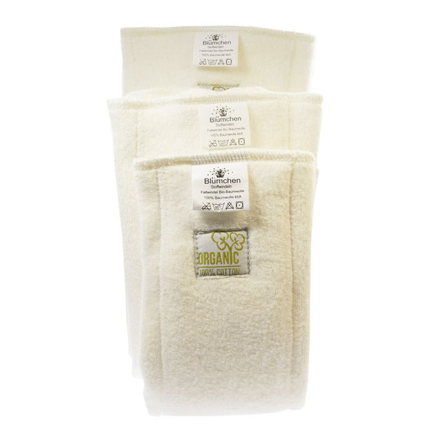 Blümchen Bio-Baumwoll Falt-Einlage für Junior- und Erwachsenenwindeln