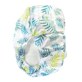 Blümchen - Kinder & Erwachsenen Stoffwindel (Inkontinenz Windel) - Grüne Blätter