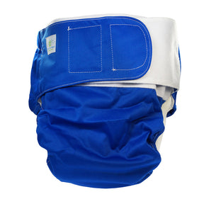 Blümchen - Stoffwindel für Kinder & Erwachsene (Inkontinenz Windel) - Dunkelblau