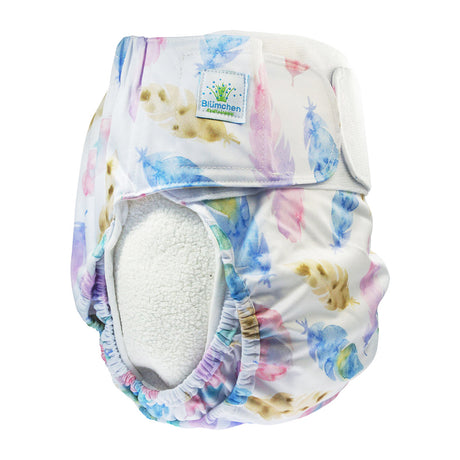 Blümchen - Kinder & Erwachsenen Stoffwindel (Inkontinenz Windel) - Federn
